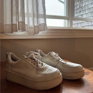 Windsor Smith White Platform Sneakers